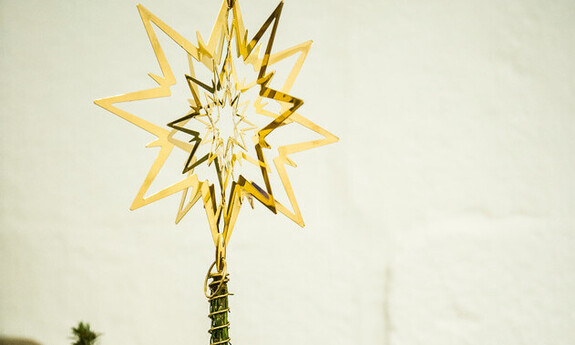 Billede af juletræstop med stjerne