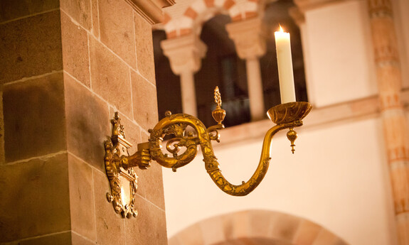 Billede af lys i Ribe Domkirke