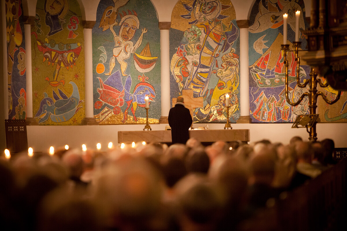 Billede af prædiken i Ribe Domkirke