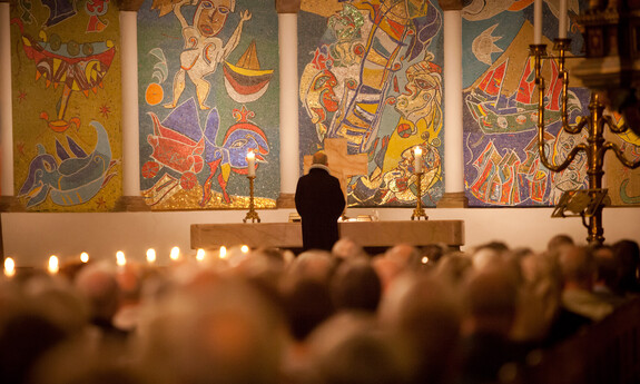 Billede af prædiken i Ribe Domkirke