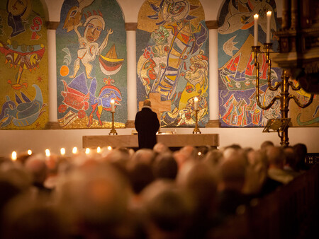 Billede af prædiken i Ribe Domkirke