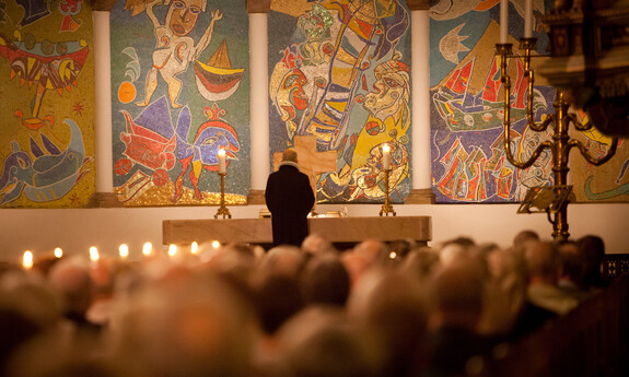 Billede af prædiken i Ribe Domkirke
