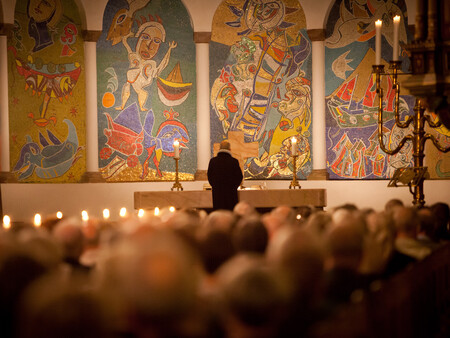 Billede af prædiken i Ribe Domkirke