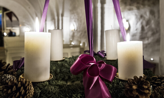 Billede af adventskrans